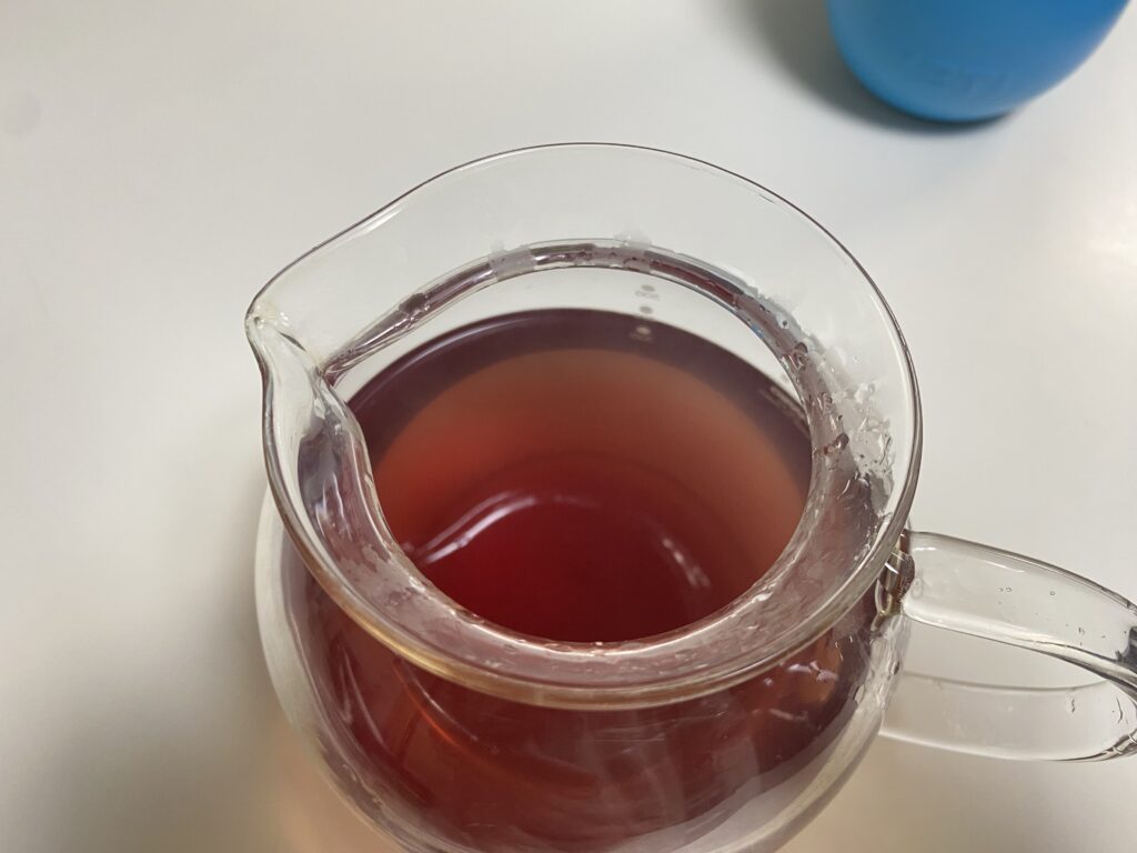 シソジュースの完成前